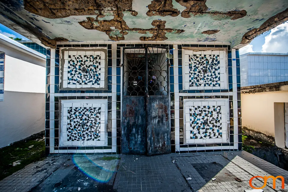 Morne-à-l’Eau Cemetery: Black-and-White Tiled Tombs