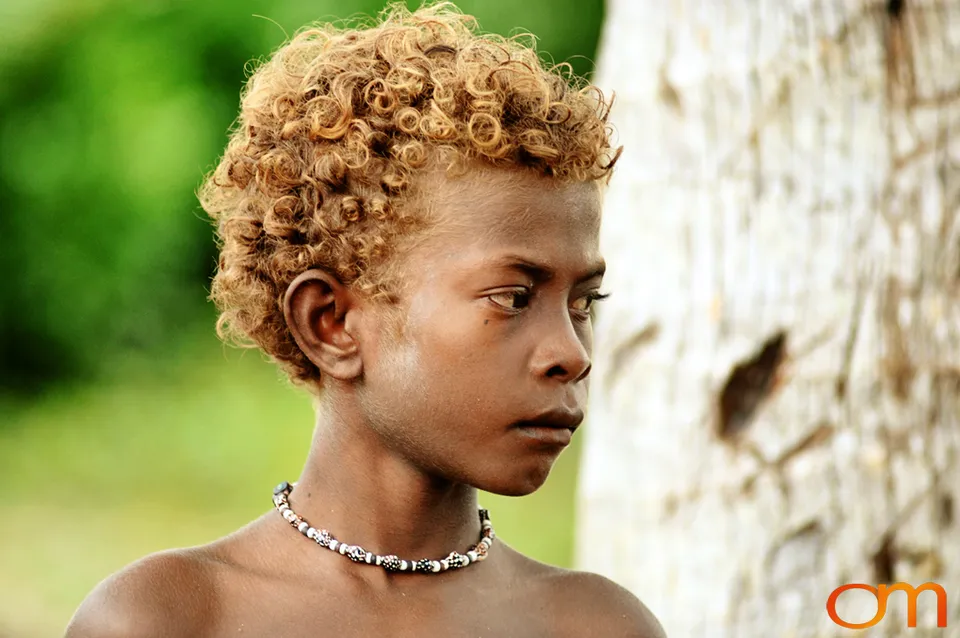 Blond Hair in the Solomon Islands