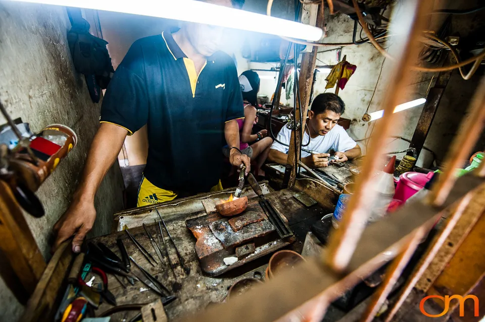 Silversmithing in Bali