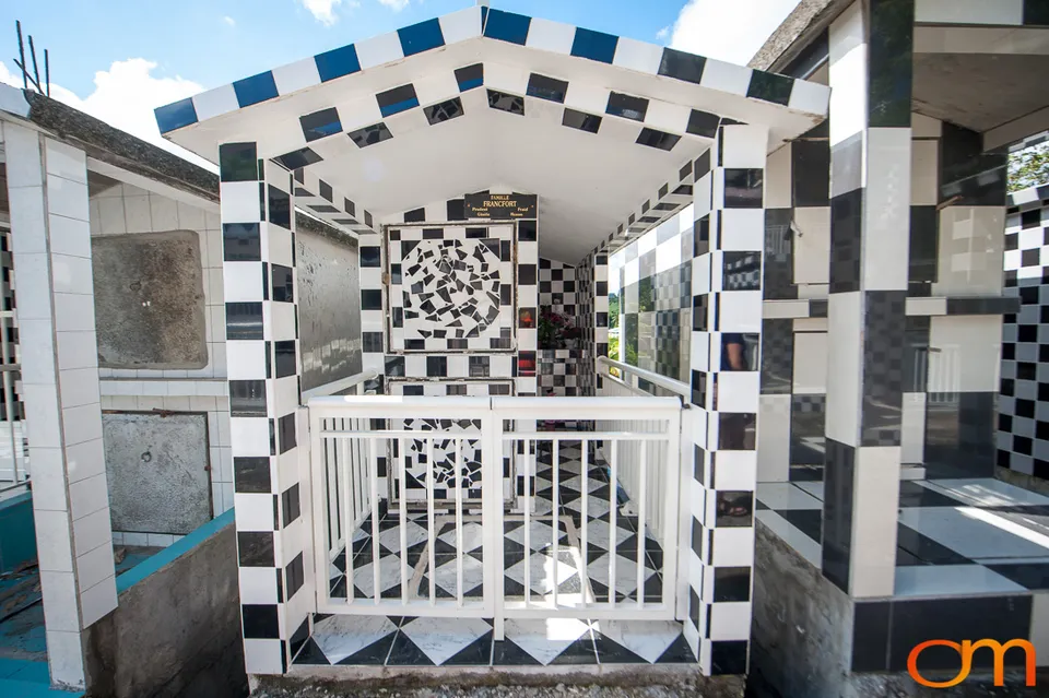 Morne-à-l’Eau Cemetery: Black-and-White Tiled Tombs