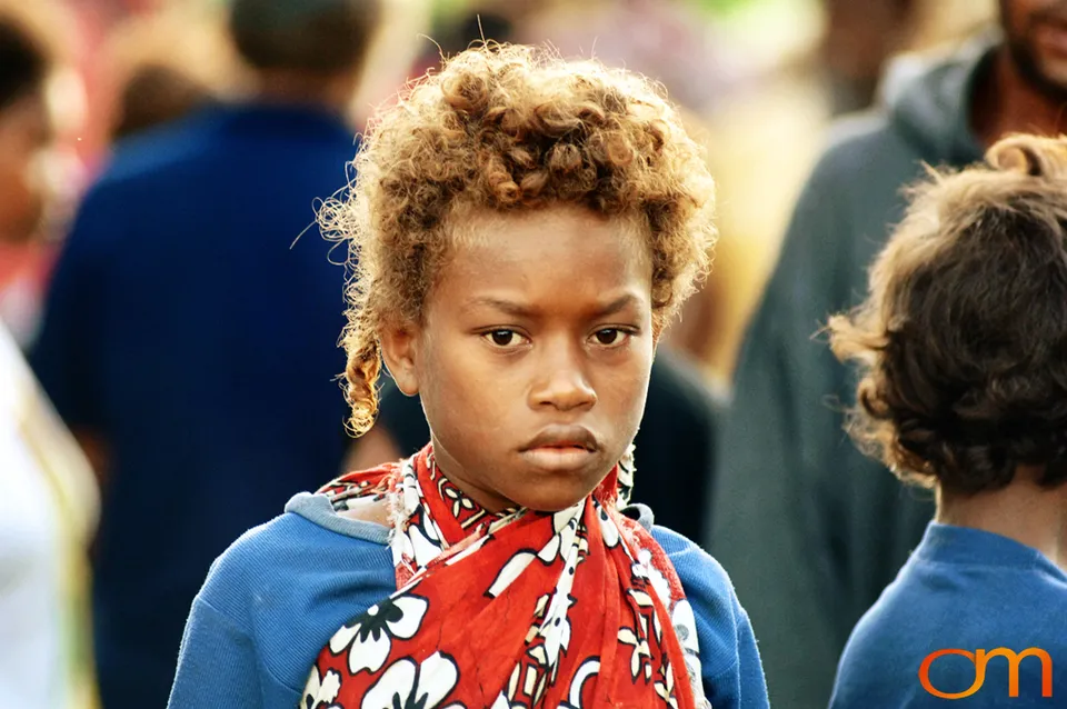 Blond Hair in the Solomon Islands