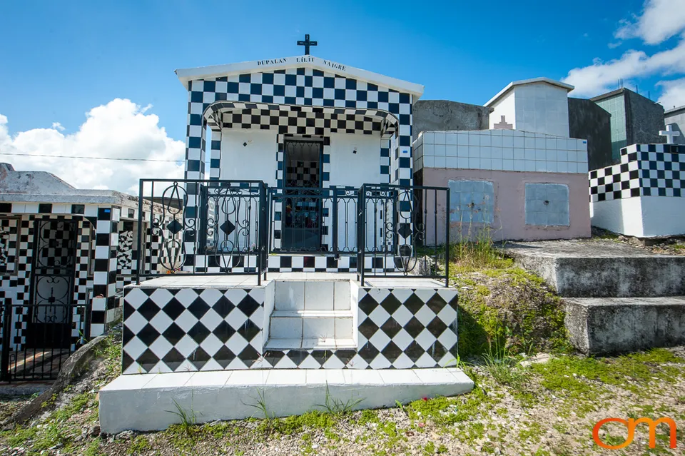 Morne-à-l’Eau Cemetery: Black-and-White Tiled Tombs