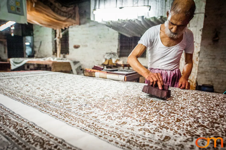 Textile Production and Hand Block Printing in Meerut, India