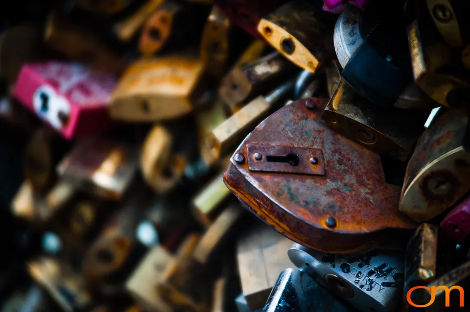 Love Locks on Paris Bridges