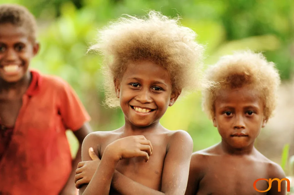 Blond Hair in the Solomon Islands