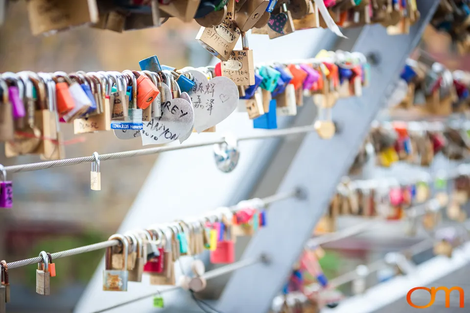 Love Locks on Melbourne’s Evan Walker Bridge