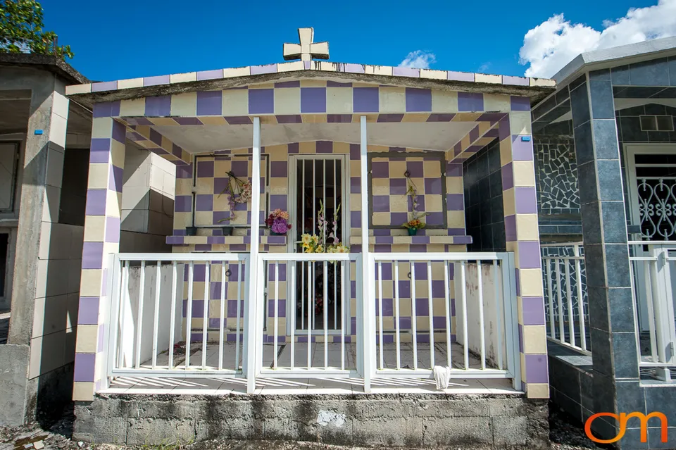 Morne-à-l’Eau Cemetery: Black-and-White Tiled Tombs
