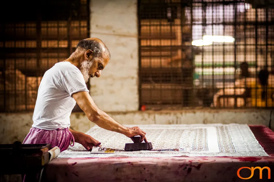 Textile Production and Hand Block Printing in Meerut, India