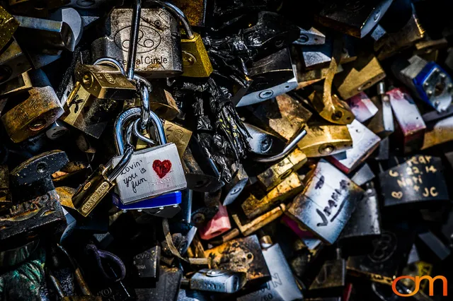 Love Locks on Paris Bridges
