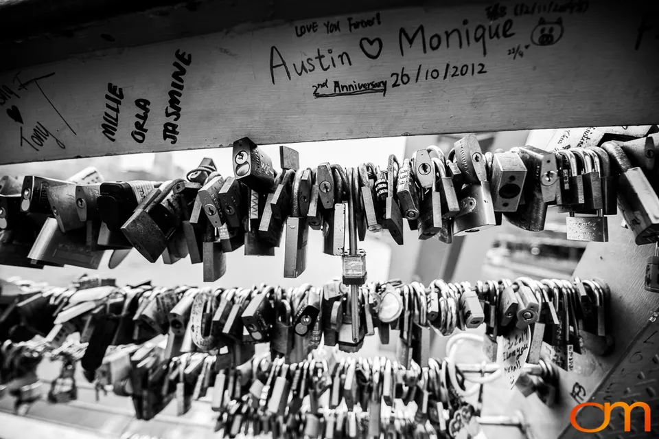 Love Locks on Melbourne’s Evan Walker Bridge