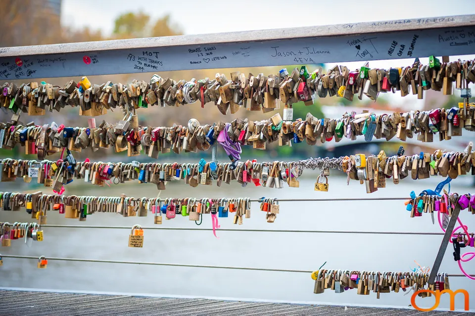 Love Locks on Melbourne’s Evan Walker Bridge