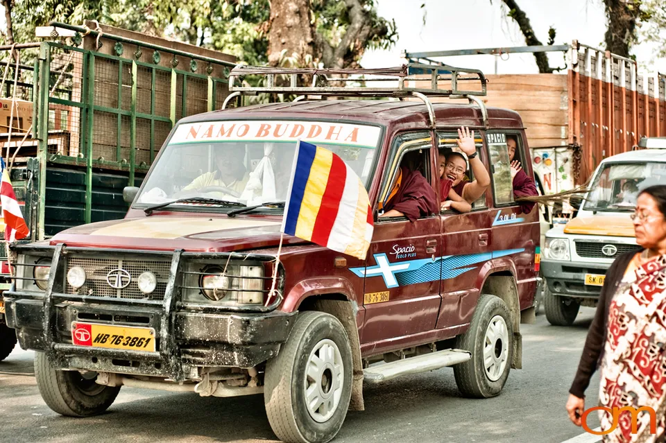 Dalai Lama at Salugara, West Bengal, 2010