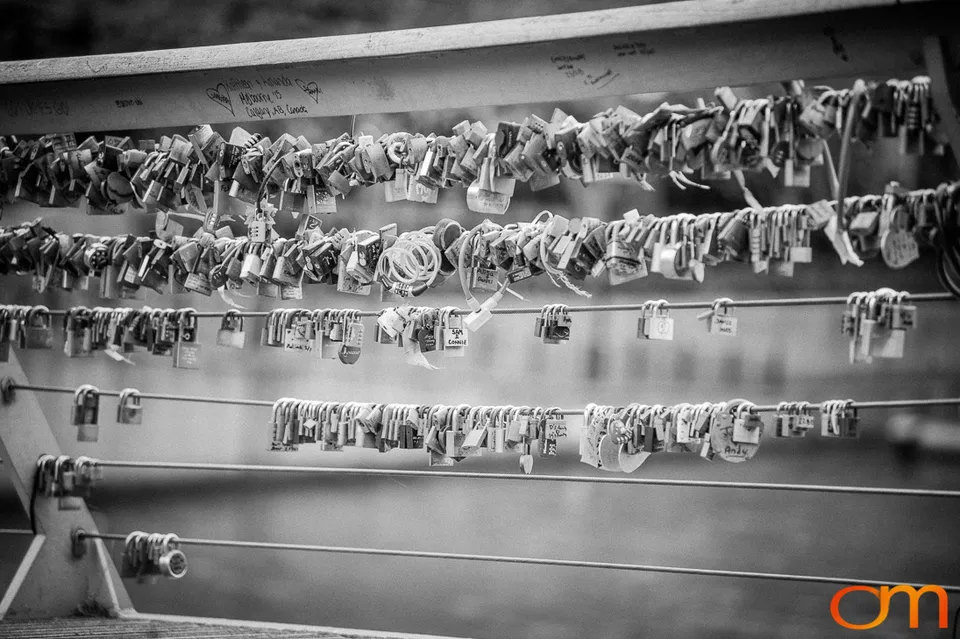 Love Locks on Melbourne’s Evan Walker Bridge