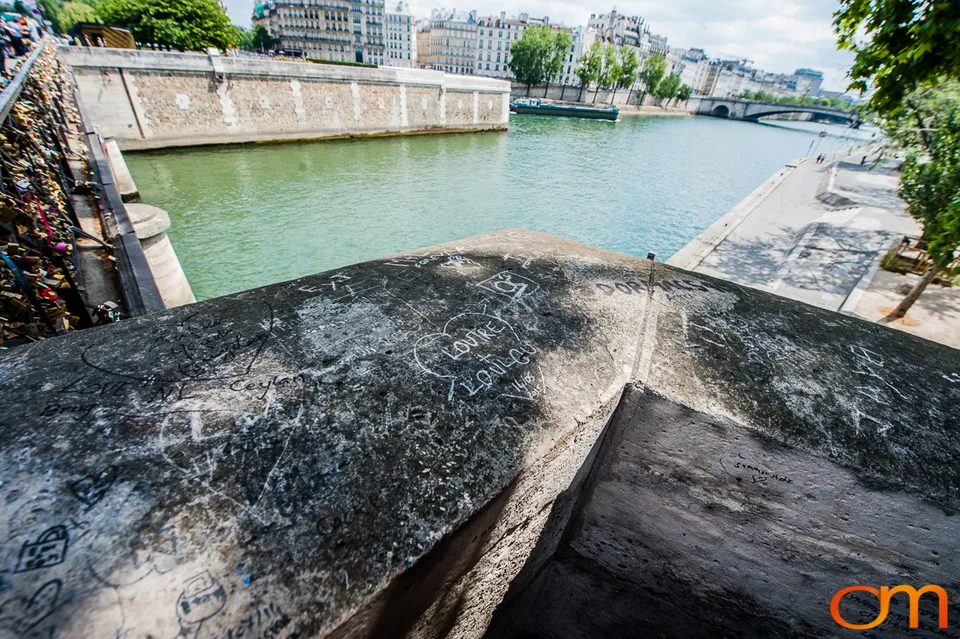 Love Locks on Paris Bridges