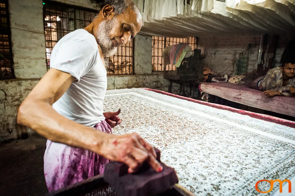 Textile Production and Hand Block Printing in Meerut, India