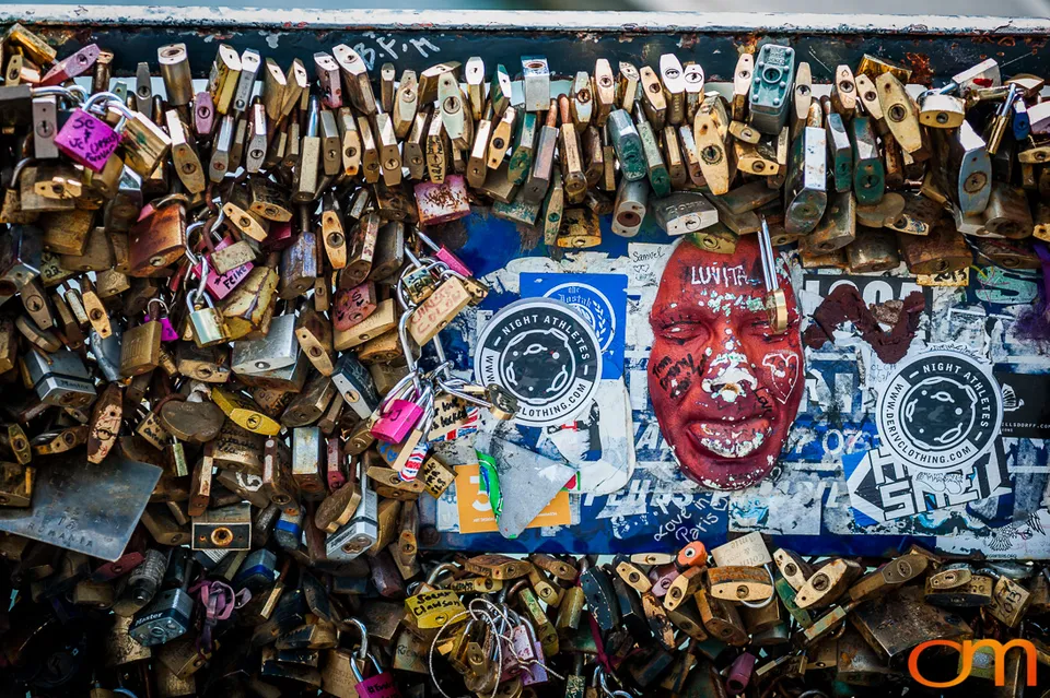 Love Locks on Paris Bridges