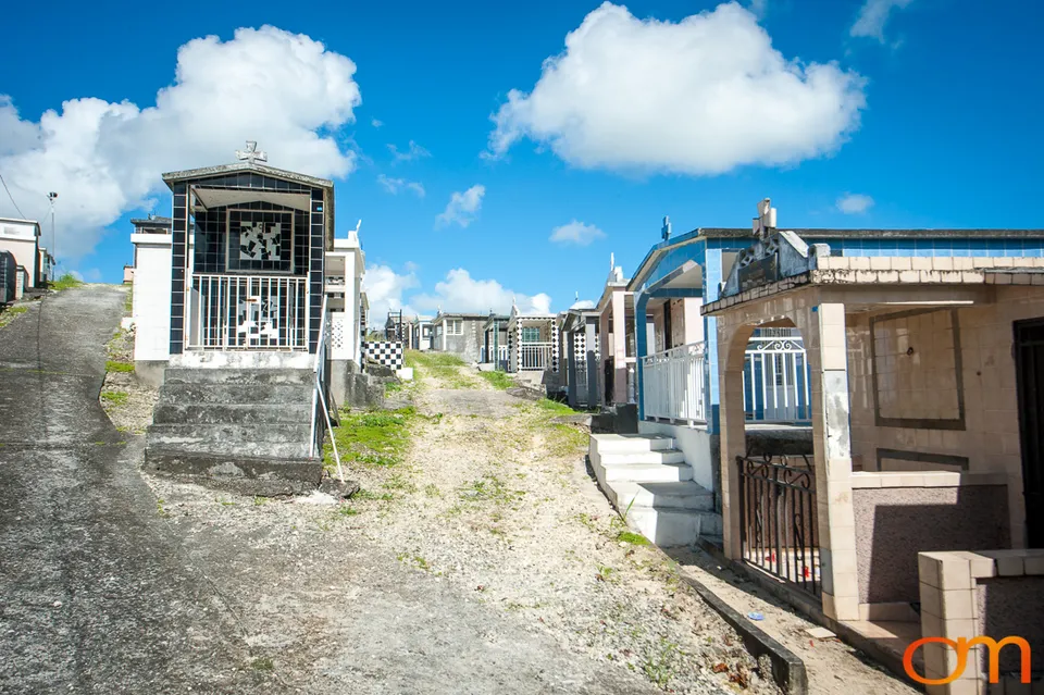 Morne-à-l’Eau Cemetery: Black-and-White Tiled Tombs