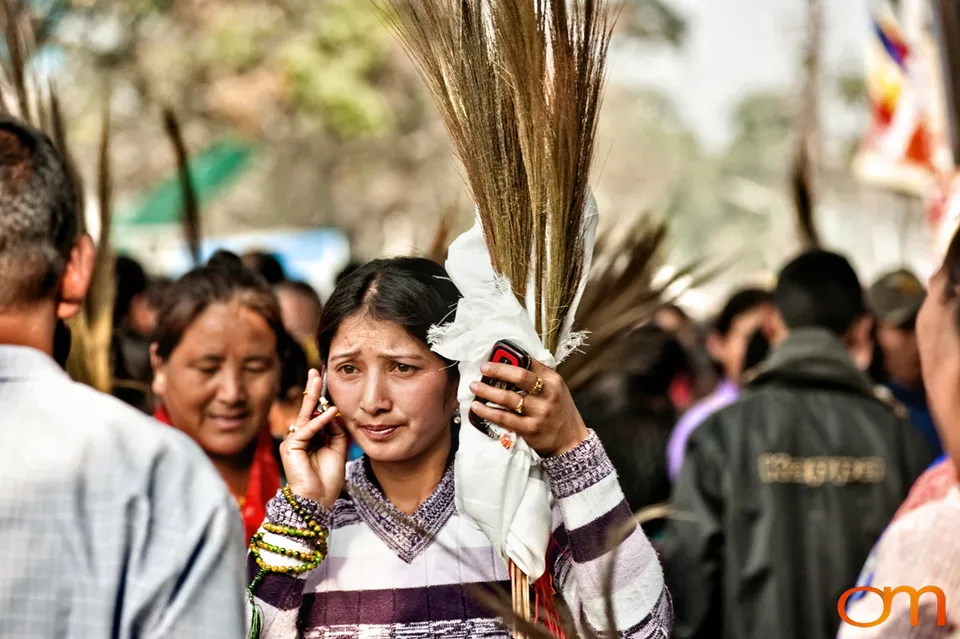 Dalai Lama at Salugara, West Bengal, 2010