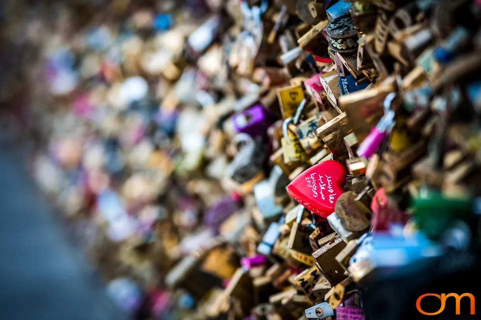 Love Locks on Paris Bridges