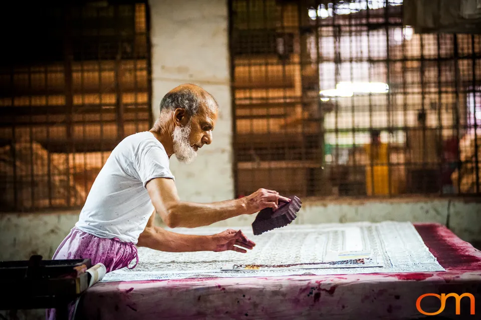 Textile Production and Hand Block Printing in Meerut, India