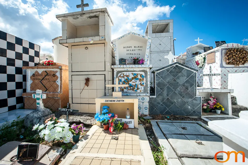 Tiled Tombs of Pointe-Noire Cemetery