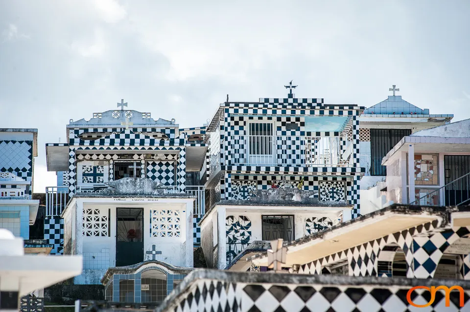 Morne-à-l’Eau Cemetery: Black-and-White Tiled Tombs