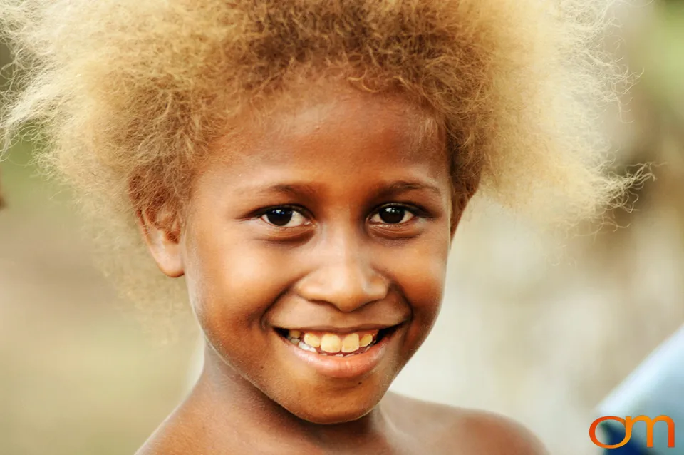 Blond Hair in the Solomon Islands