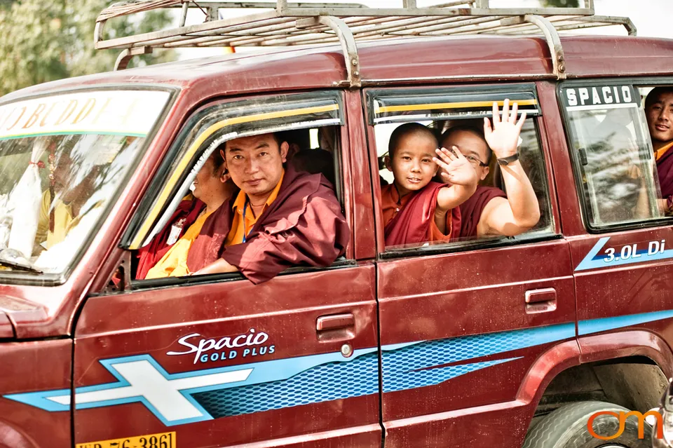 Dalai Lama at Salugara, West Bengal, 2010