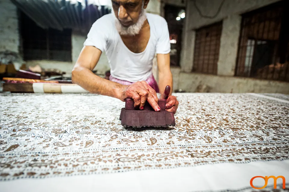 Textile Production and Hand Block Printing in Meerut, India