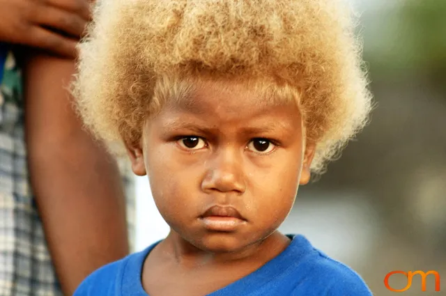 Blond Hair in the Solomon Islands
