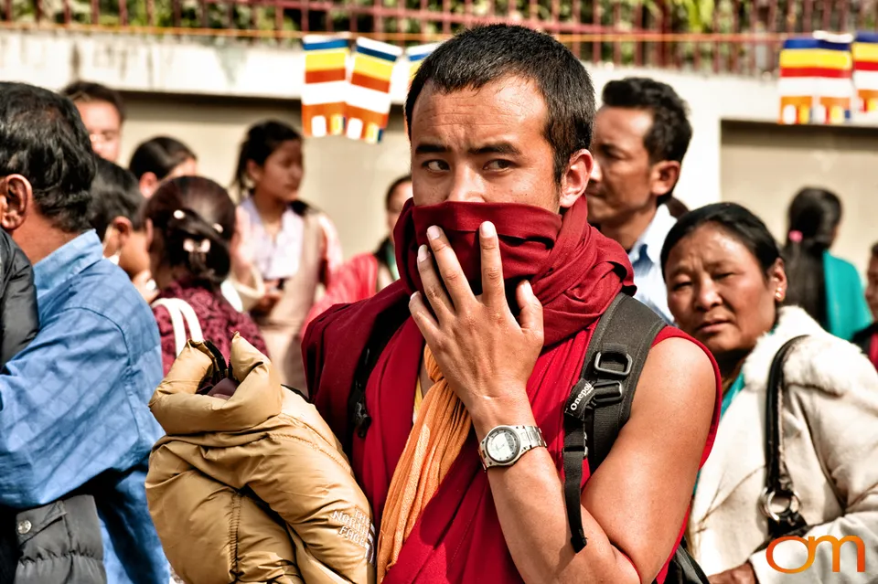 Dalai Lama at Salugara, West Bengal, 2010