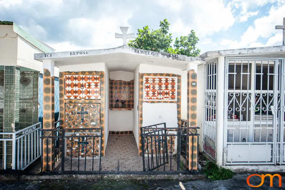 Tiled Tombs of Pointe-Noire Cemetery