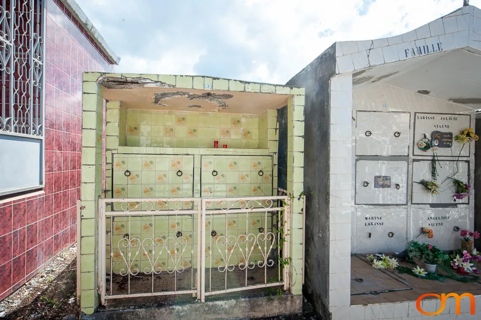 Tiled Tombs of Pointe-Noire Cemetery