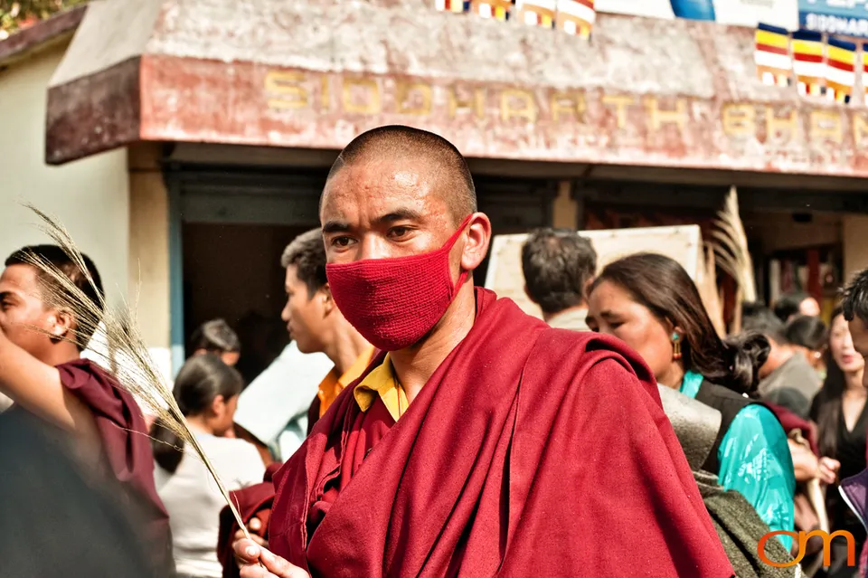 Dalai Lama at Salugara, West Bengal, 2010