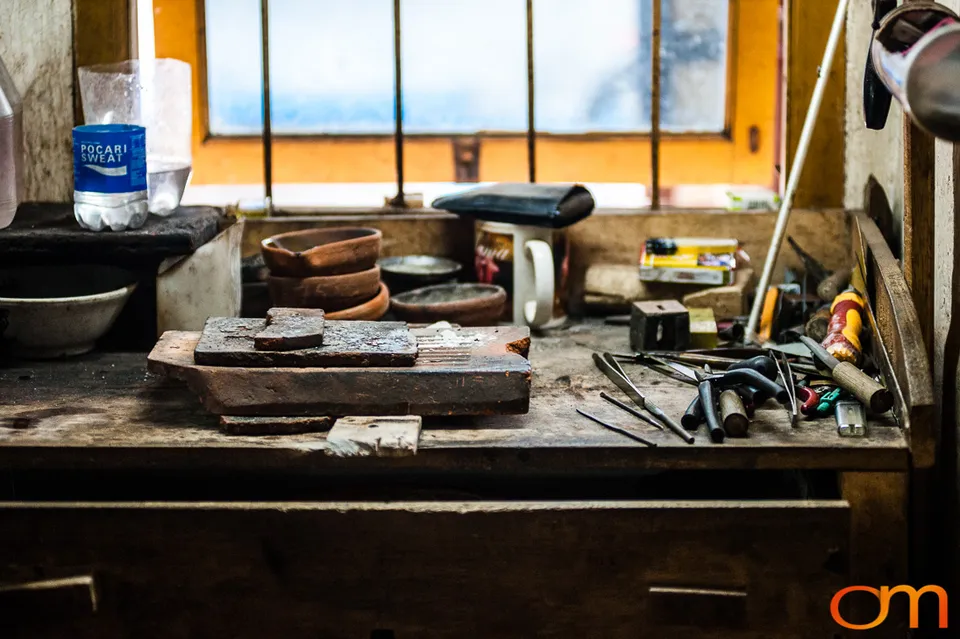 Silversmithing in Bali