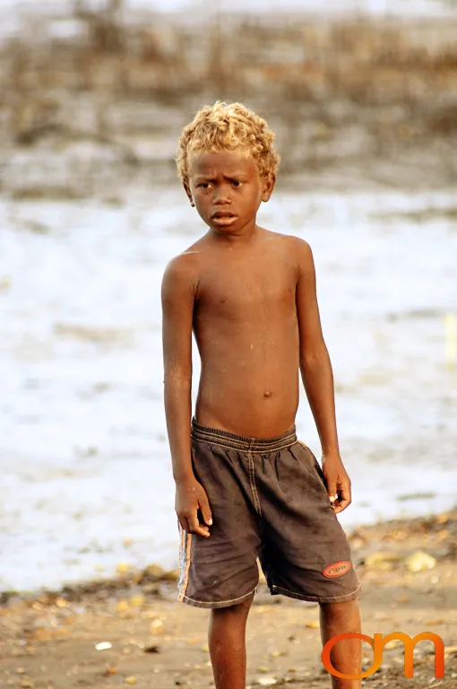 Blond Hair in the Solomon Islands