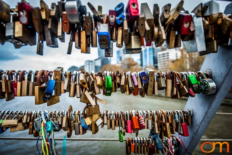 Love Locks on Melbourne’s Evan Walker Bridge