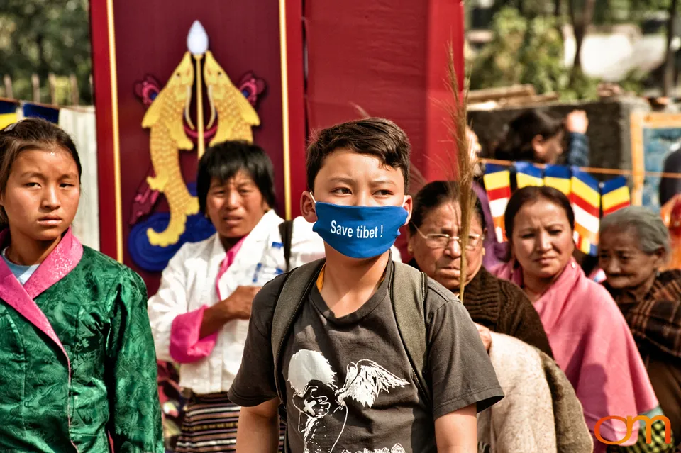 Dalai Lama at Salugara, West Bengal, 2010