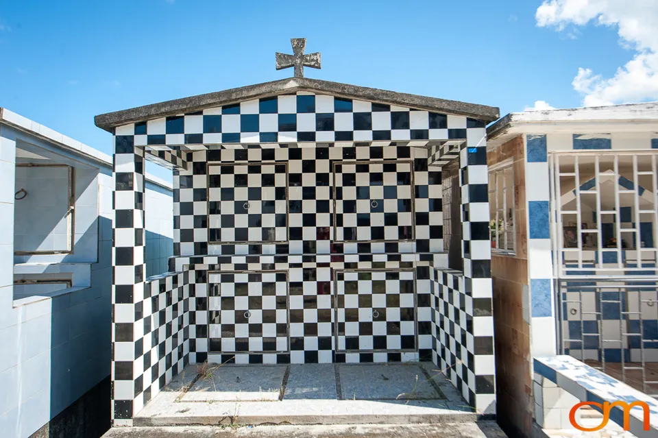 Morne-à-l’Eau Cemetery: Black-and-White Tiled Tombs
