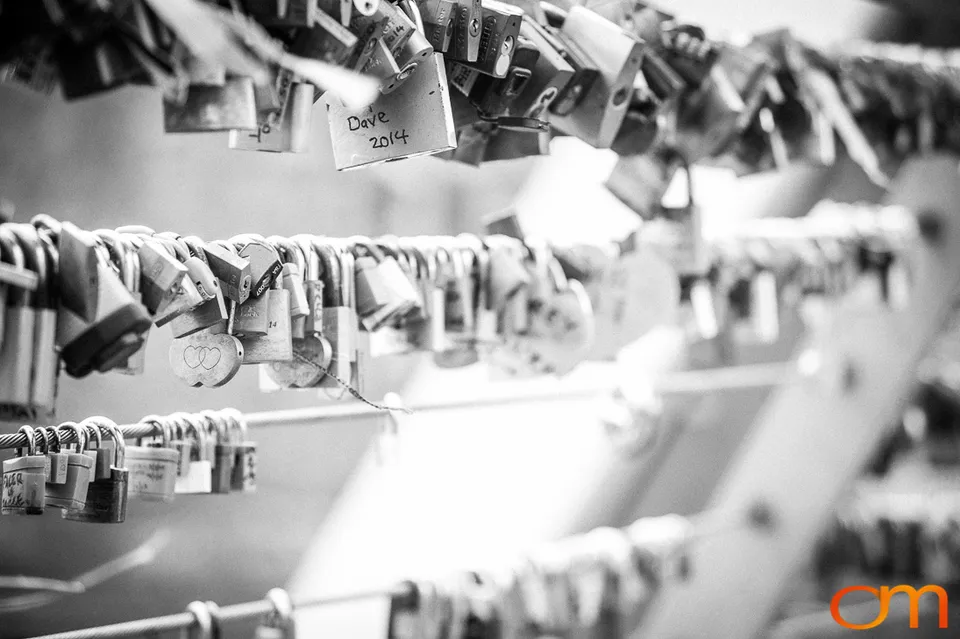 Love Locks on Melbourne’s Evan Walker Bridge