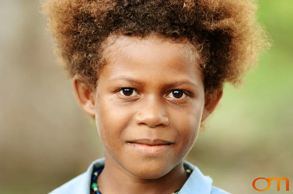 Blond Hair in the Solomon Islands