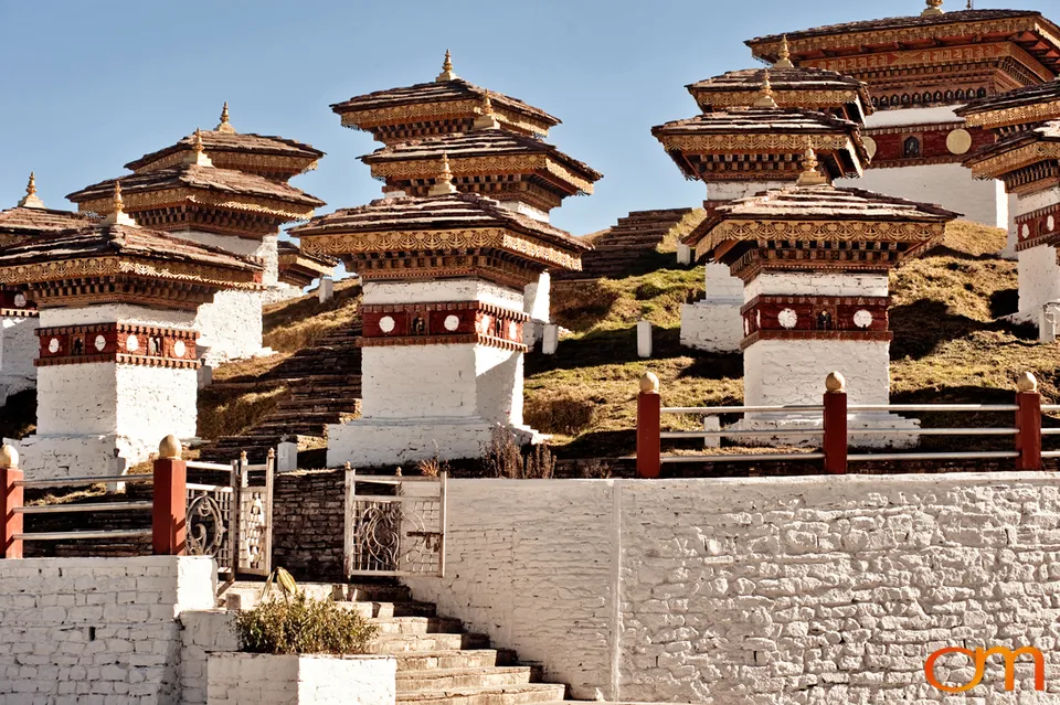 Dochula Pass and the Druk Wangyal Chortens