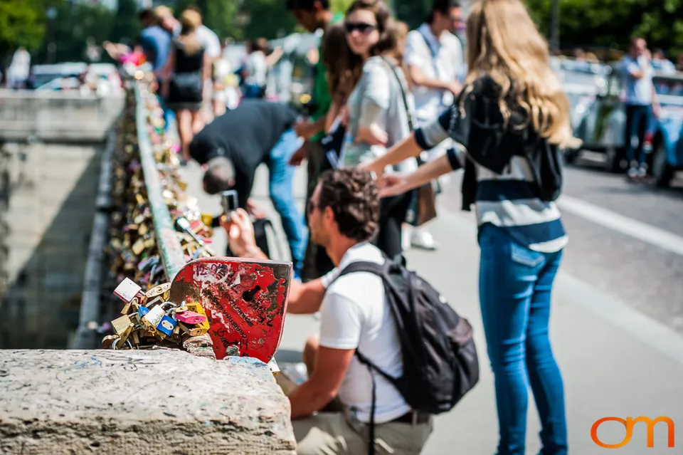 Love Locks on Paris Bridges