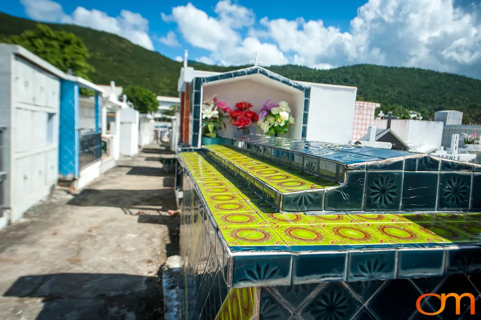 Tiled Tombs of Pointe-Noire Cemetery