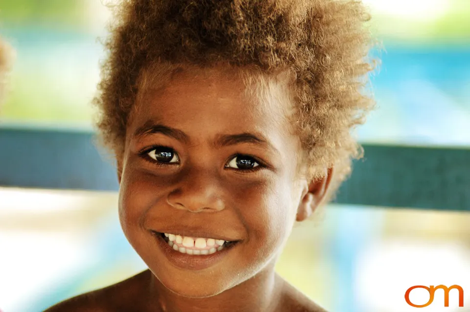 Blond Hair in the Solomon Islands