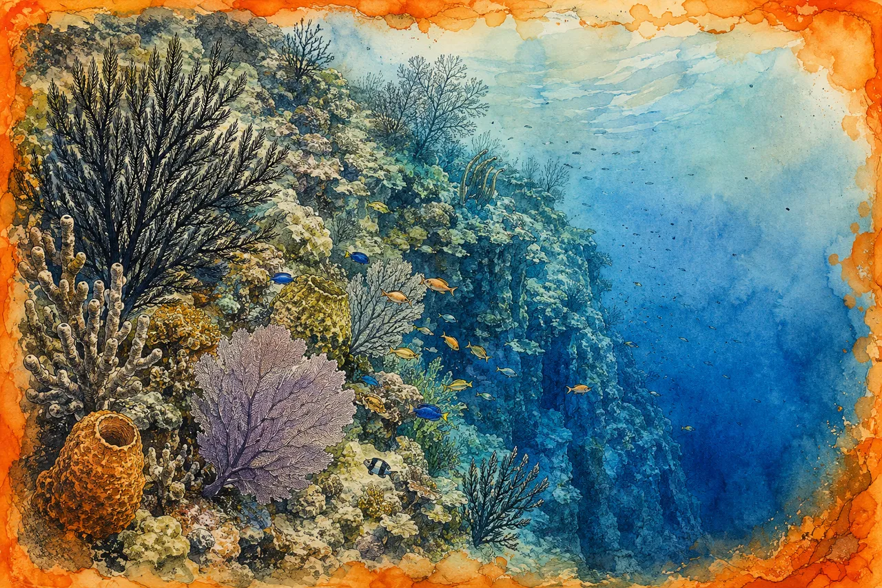 Black Coral Wall