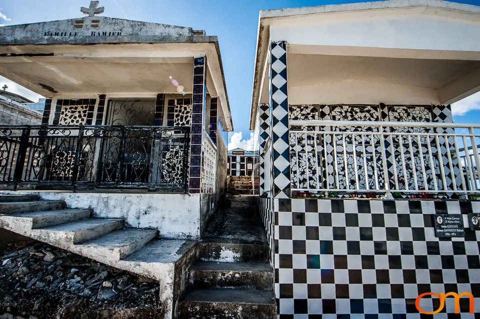 Morne-à-l’Eau Cemetery: Black-and-White Tiled Tombs