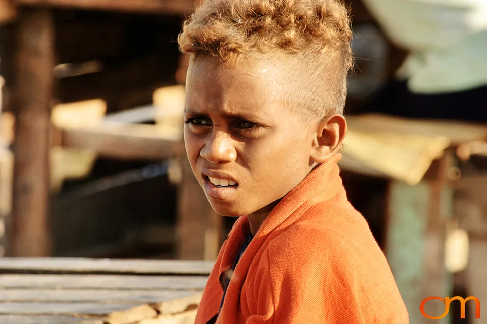 Blond Hair in the Solomon Islands