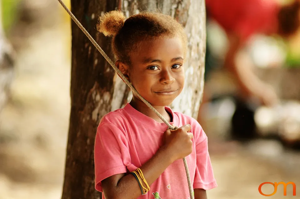 Blond Hair in the Solomon Islands