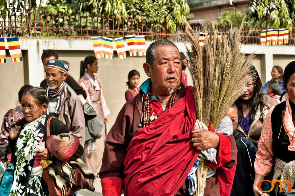 Dalai Lama at Salugara, West Bengal, 2010